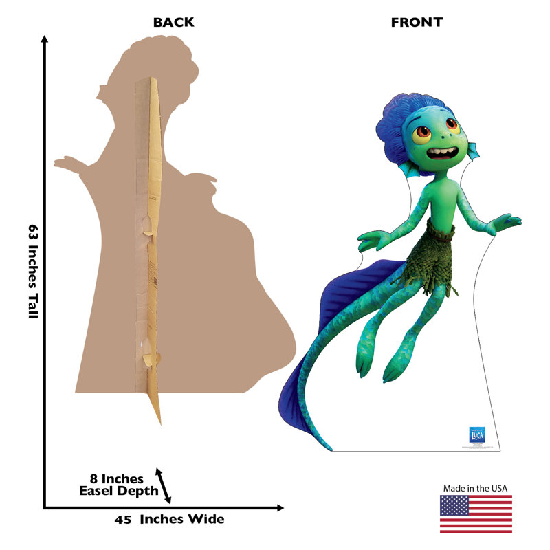 66'' Disney Pixar Luca Sea Monster Cardboard Standup
