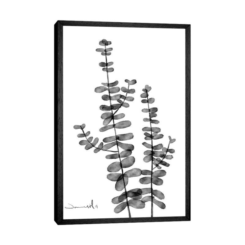 Silver Dollar 1 Piece Painting on Canvas, 101.6cm H x 66.04cm W x 3.81cm D, Black Framed