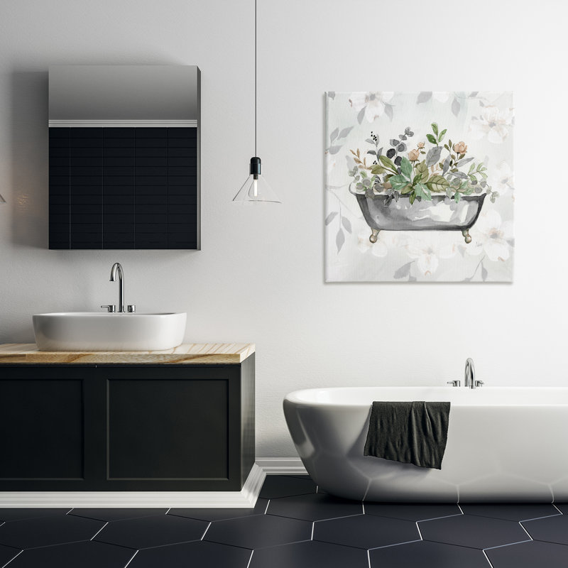 Art mural sur toile à motif de feuilles par Nan, H 30 po x l 30 po