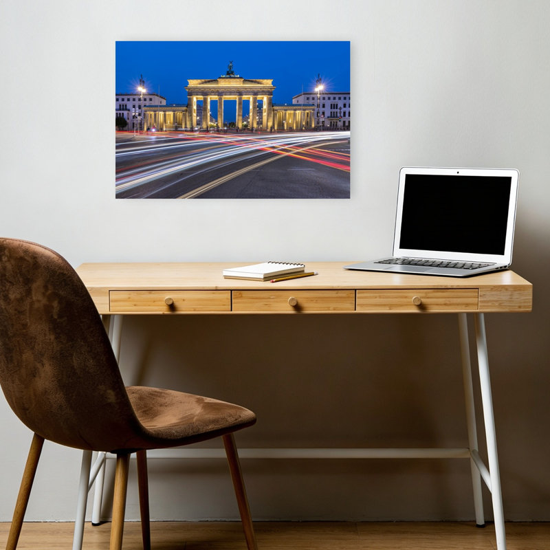 Porte de Brandebourg, impression d'art mural abstrait contemporain, H 12 po x l 18 po
