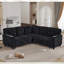 Canapé en L avec canapé-lit, canapé-lit avec siège de rangement, canapé modulaire à 5 places avec port USB, canapé modulaire pour salon, appartement-1893077138