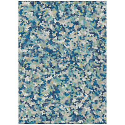 Machine Washable Indoor/Outdoor Chantille ACN2507 Geometric Rug