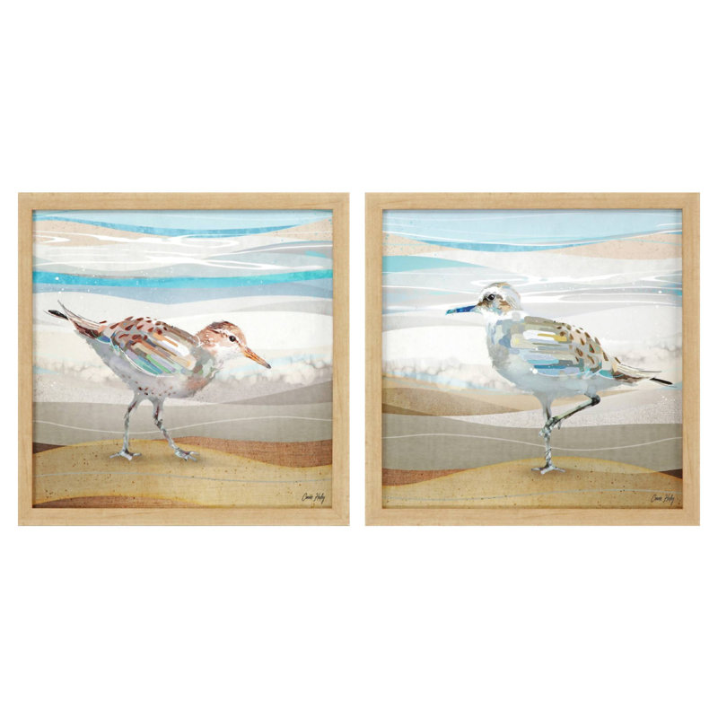 «Sandpiper», reproduction encadrée de 2 pièces
