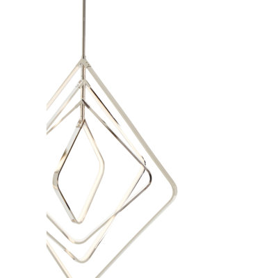 Anitrice 1 - Light Silver LED Geometric Pendant