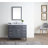 Herrell 42.0'' Single Bathroom Vanity with Carrara Marble Top-313648233