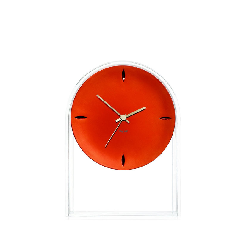 Air Du Temps Mechanical Clock, Crystal/Red