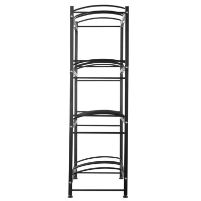 Porte-bouteilles double 8 4 bouteilles en noir, permet de ranger 3 et 5 bouteilles dans un espace compact organisé, en fonte à haute résistance avec revêtement de rouille, installation de tracas, rainures de tablette pour les supports de support de cruche de stabilité