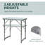 Table de camping portable