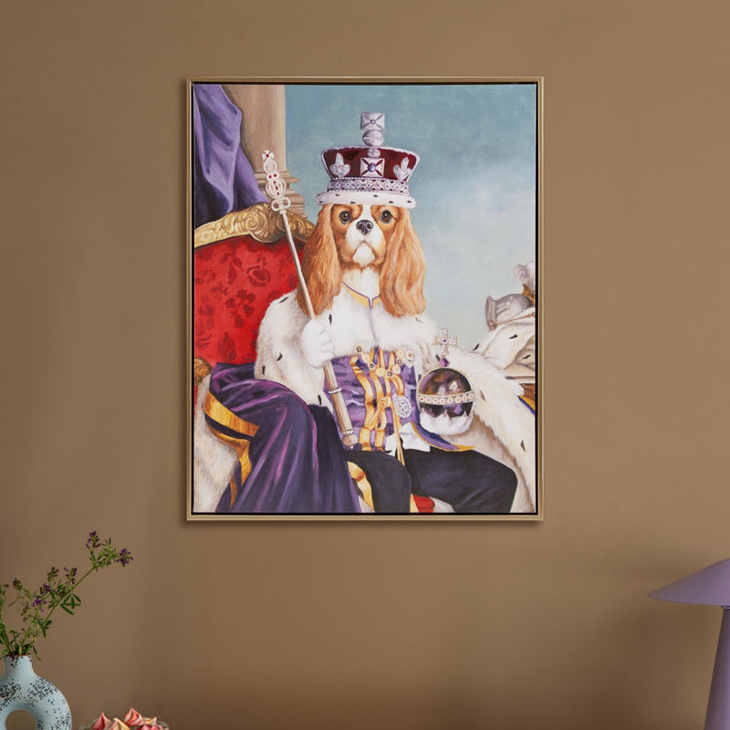 King Charles Spaniel III, art mural