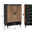 Shoe Cabinet with Adjustable Shelves and Doors-792961558