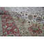Wool Oriental Area Rug in Rust/Cream