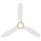 Skylark 3 - Blade Indoor/Outdoor Smart Ceiling Fan with Adjustable CCT 2700K-3000K-4000K-5000K LED Light Kit and Remote Control Included, Works With Alexa and iOS or Android App