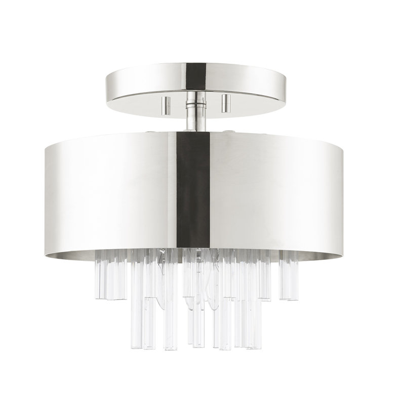 Semi Flush Mount, Brushed Nickel