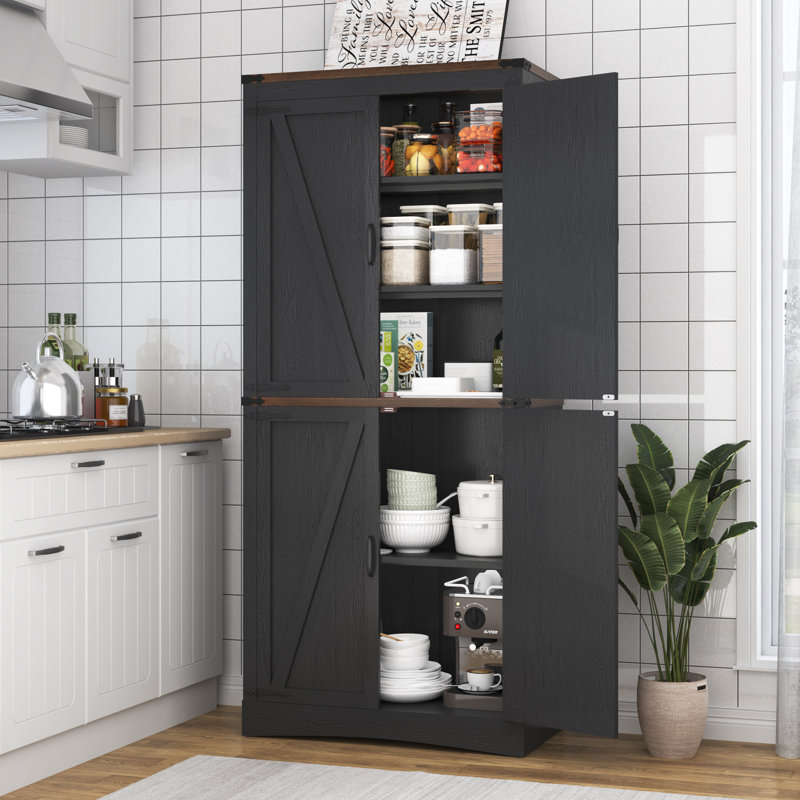 Garde-manger 71,03 po Janin, Noir / brun