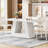 63" Dining Table For 4 With Sturdy Base-596605034