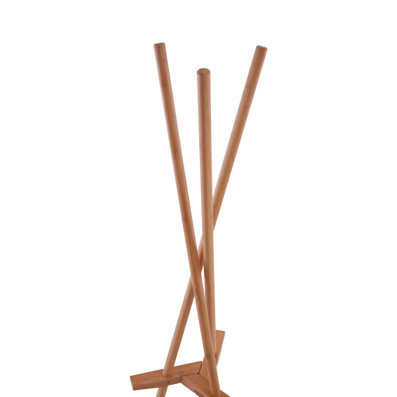 Boði Solid Wood Freestanding 3 - Hook Coat Rack