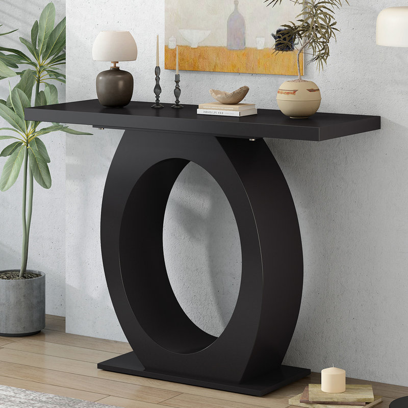 Console élégante et moderne avec base en forme d'œuf - Design élégant pour le salon ou la chambre à coucher, mobilier de maison durable | Idée de cadeau