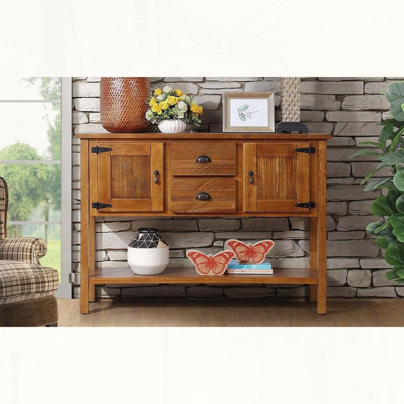 46 Solid Wood Brown Sideboard, Brown