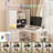 L Shaped Desk, Computer Desk With Drawers,Bookshelf, With Led Light, Study Table Writing Desk,Corner Gaming Computer Desk-71588528