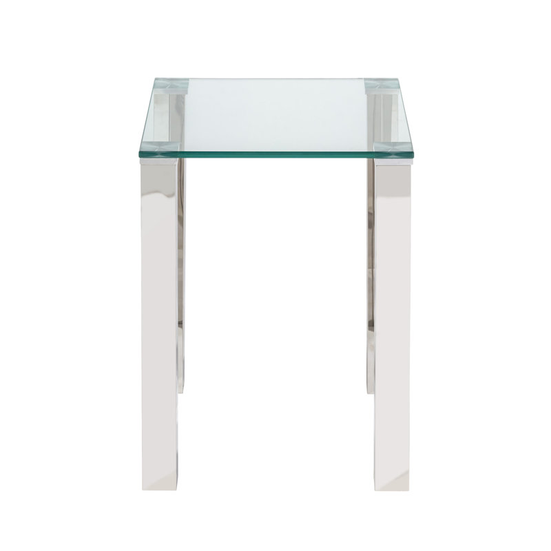 Salem Glass Top End Table