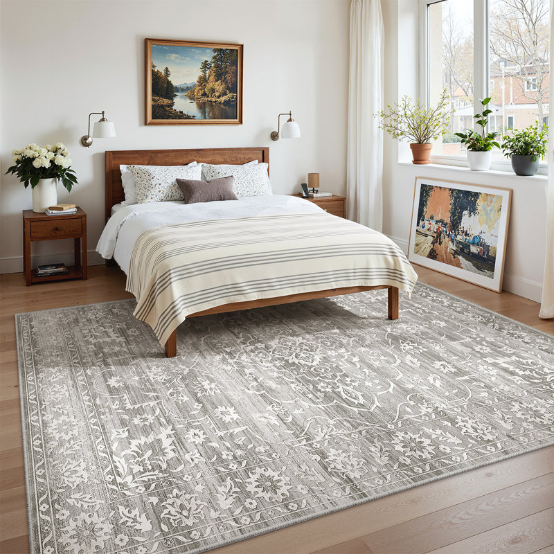 Rectangle Area Rug, Grey, Rectangle 120 x 160cm