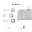 Bernardo Queen 72" Sink Carrara Quartz Countertop Bath Vanity with Faucet-83252361-83252363