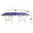 8Ft Mid-Size Table Tennis Table Foldable & Portable Ping Pong Table Set For Indoor Games With Net, 2 Table Tennis Paddles And 3 Balls