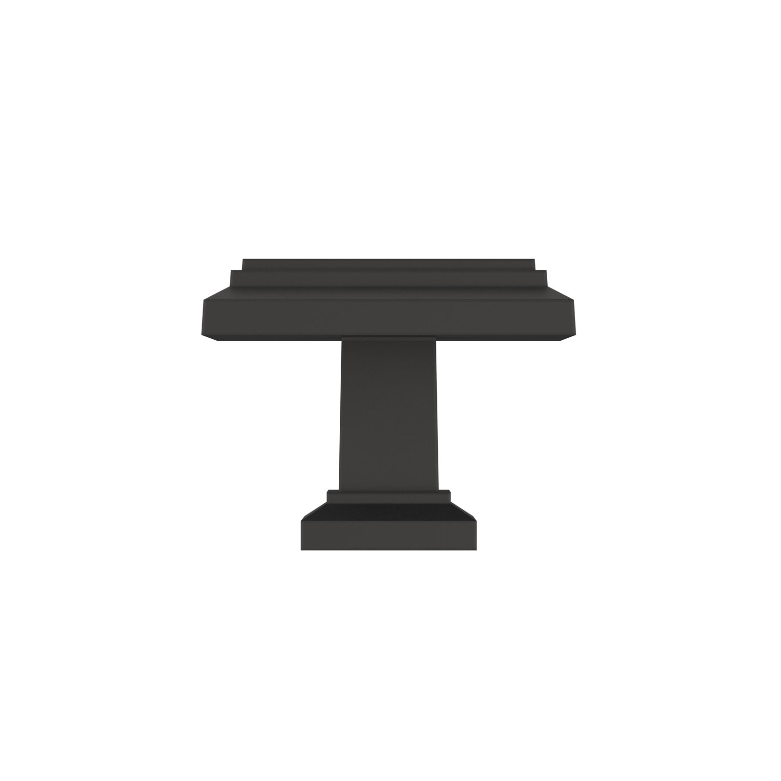 Appoint Square Cabinet Knob, Matte Black