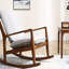 Chaise berçante simple en bois massif-101447025-101447026