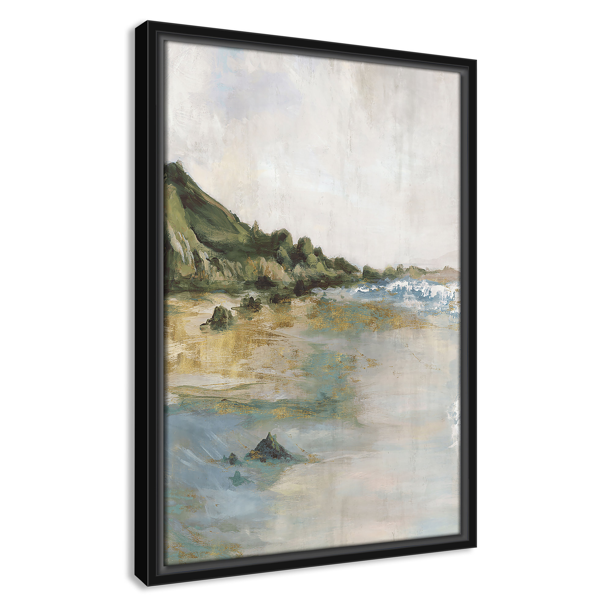 Tide’s Edge Print by , Black, 19.5" H x 13.5" W