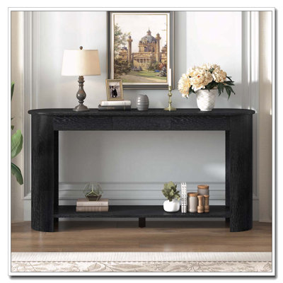 59.8'' Modern Console Table with 3 Drawers