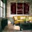 Friends and Family - Reproduction d'art textuel multi-pièces sur toile-223453479