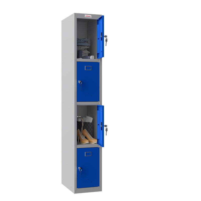 Metal 4 - Tier 30cm with Key, Blue