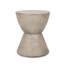 Charmante table d'appoint d'extérieur en béton léger au design élégant