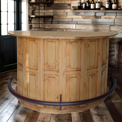 Curved Wooden Bar