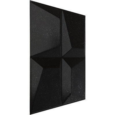 Panneau mural décoratif 3D texturé l 19 5/8 po x H 19 5/8 po Tellson EnduraWall, galaxie métallique texturée (couvre 2,67 pieds carrés)