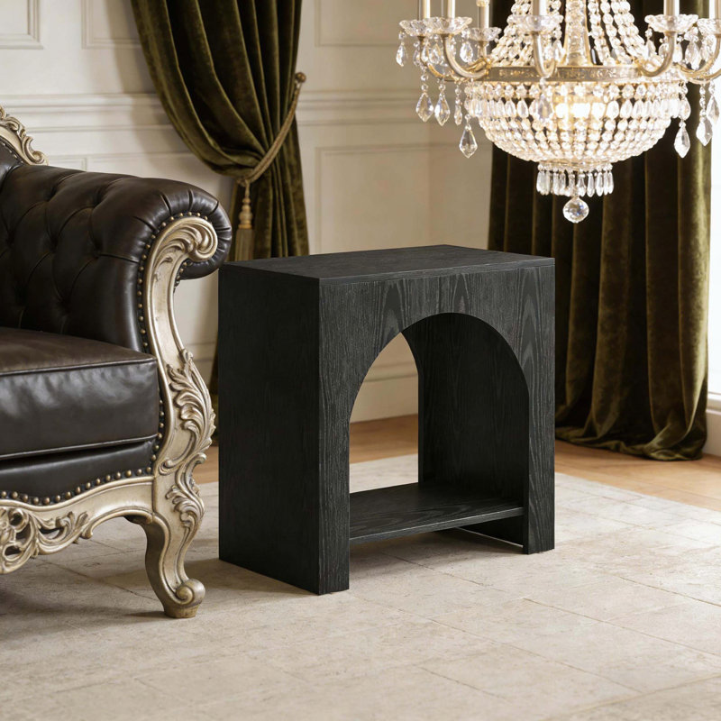 Table d'appoint carrée avec silhouette cubique