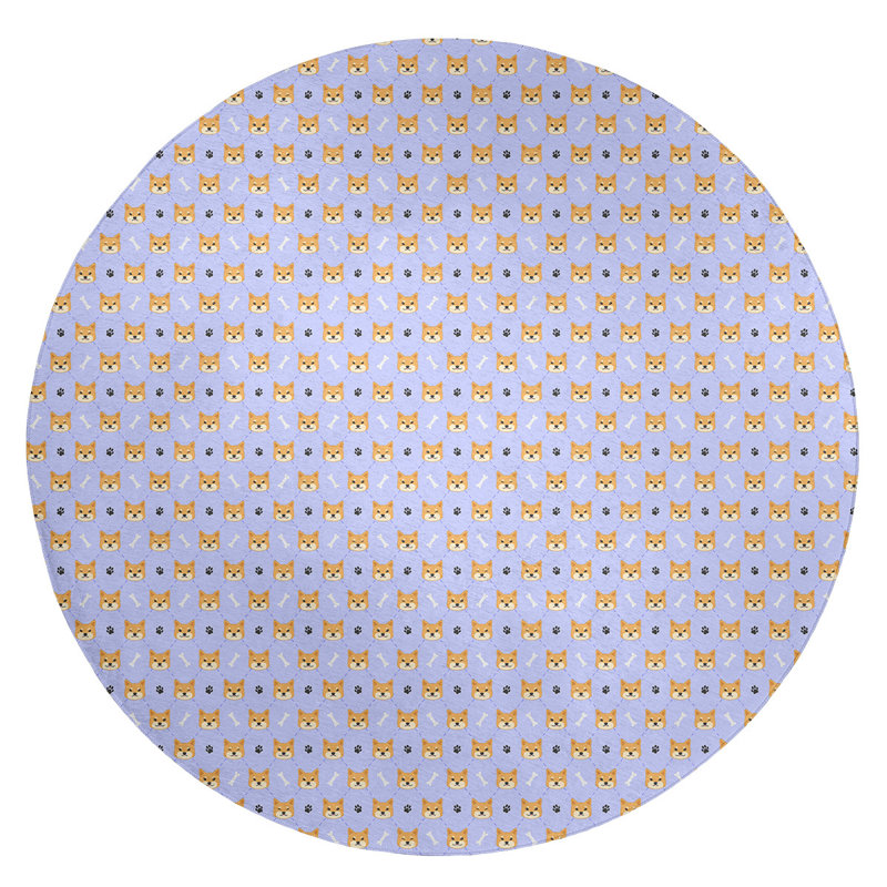 Tapis shiba shiba green area, Rond 5 pi