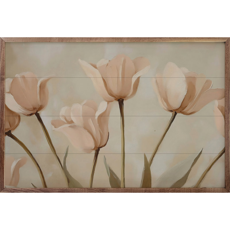 Coquelicots rose pâle par Franklyn Gregory, H 5 po x l 8 po