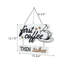 Enseigne murale en bois First Coffee Ensuite