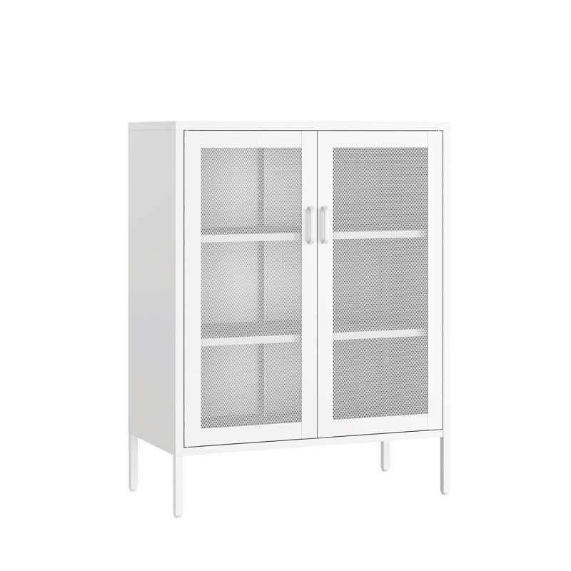 Amelia 31.5 Accent Cabinet with 3 Adjustable Shelves, White
