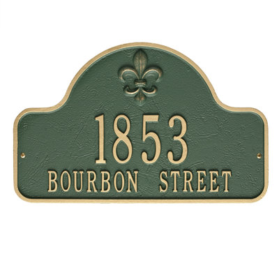 Lexy 2-Line Wall Address Plaque