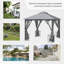 Abbygale 2.95m x 2.95m Metal BBQ Gazebo
