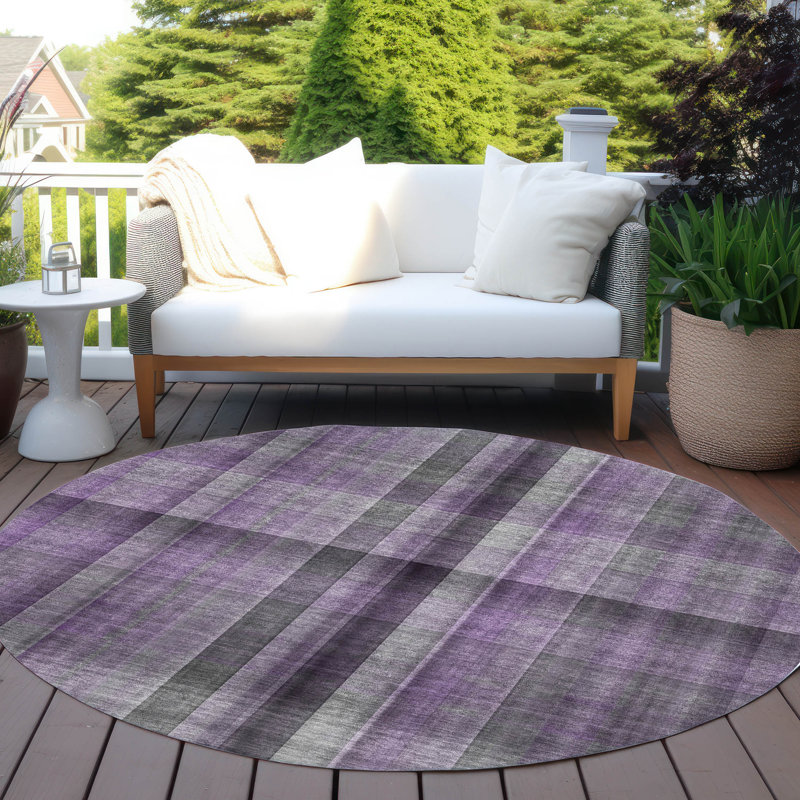 Tapis intérieur / extérieur Kinslee, Rond 8 pi