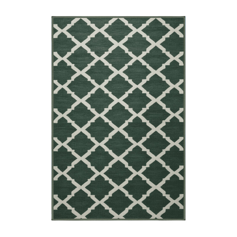 Tapis vert en treillis lavable à la machine, Rectangulaire 2 pi x 3 pi