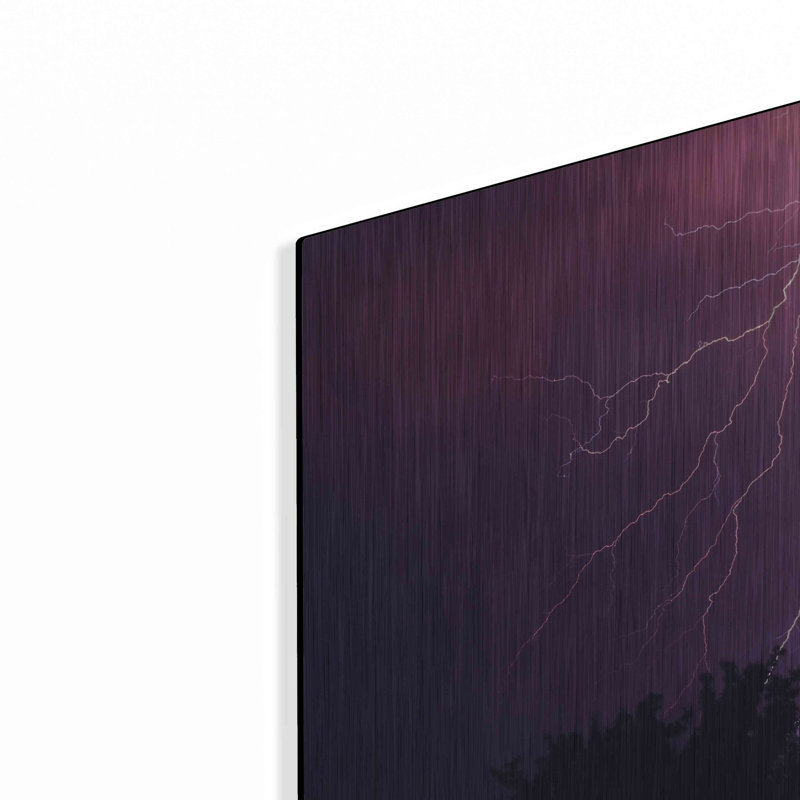 «Thunder» par Inconnu, art mural en métal, H 16 po x l 24 po