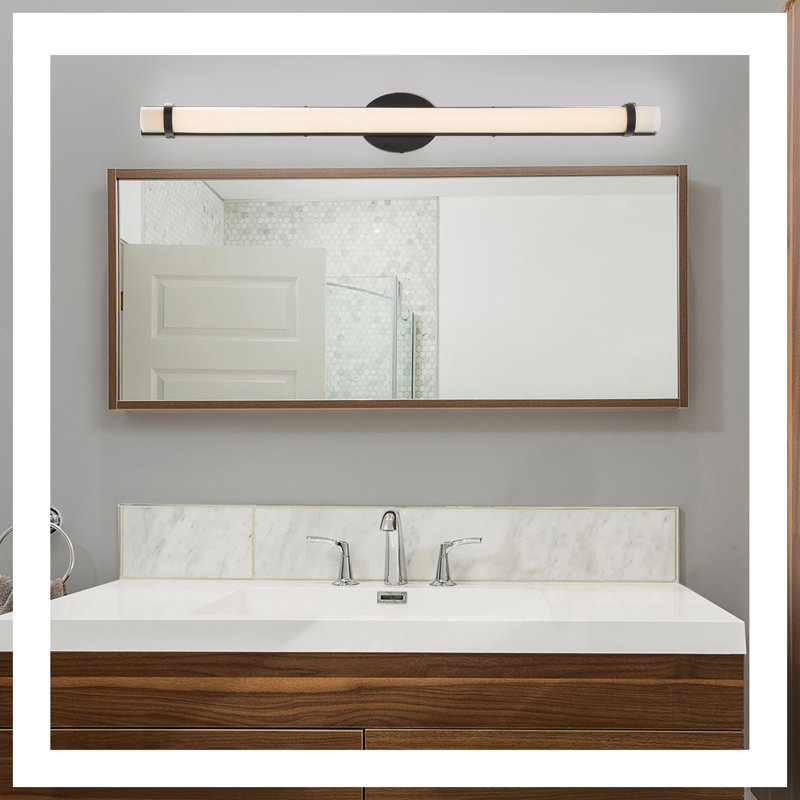 Catey Dimmable LED Bath Bar, Aged Bronze