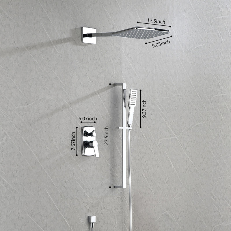 Thermostatic Shower Faucet with Rough in-Valve