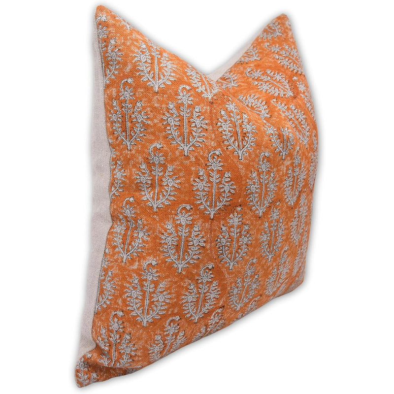 Linen Lumbar Indoor/Outdoor Pillow Cover, 14" x 20"