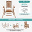 Chaise Adirondack berçante en PEHD pour l'extérieur-1390161008